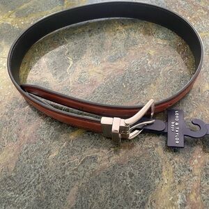 Lord & Taylor Black/Brown Reversible Boys Belt size 26
